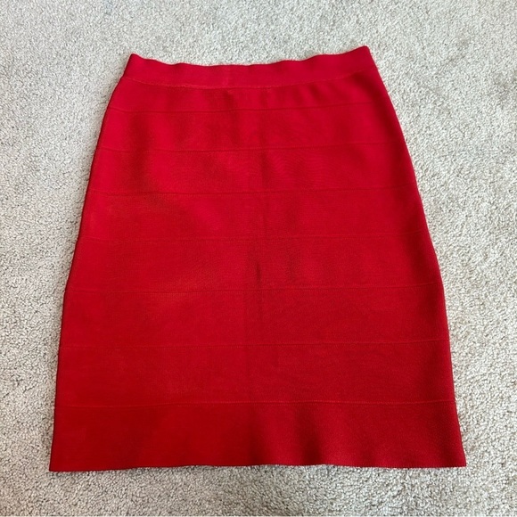 EVENTS Red mini bandage skirt Sz S - Picture 3 of 10